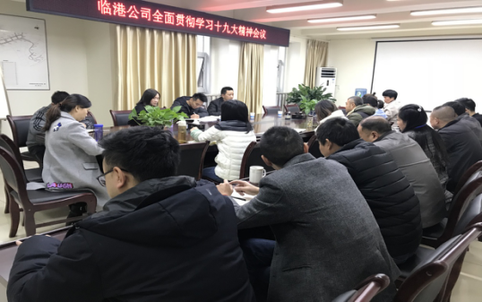 臨港公司召開全面貫徹學(xué)習(xí)十九大精神會議